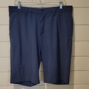 ADIDAS FLAT FRONT GOLF SHORTS  34  BLUE